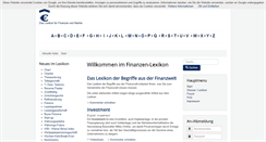 Desktop Screenshot of finanzen-lexikon.de